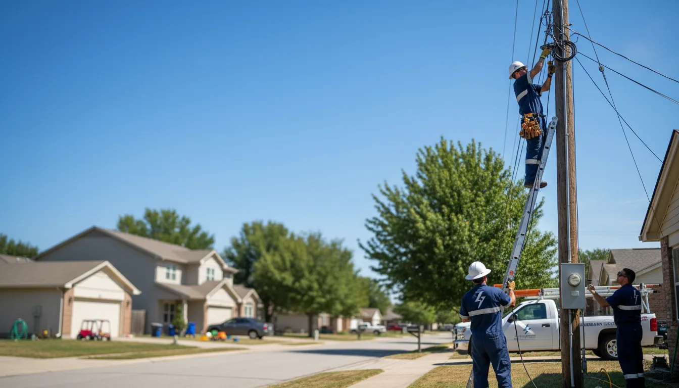 Residential electrician providing installation services in Roanoke, TX